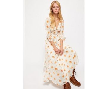 NWT | Free People | Sea Glass Midi Floral Dress 6